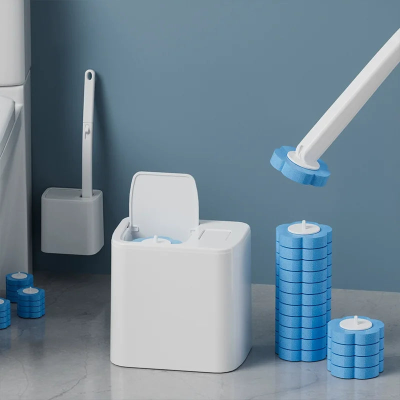 ⚡50K+ SOLD!🚽💦Disposable Replacement Wall-Mounted Innovative Toilet Brush Set✨