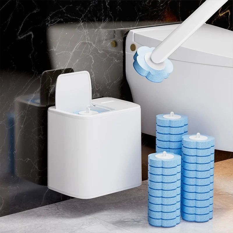 ⚡50K+ SOLD!🚽💦Disposable Replacement Wall-Mounted Innovative Toilet Brush Set✨