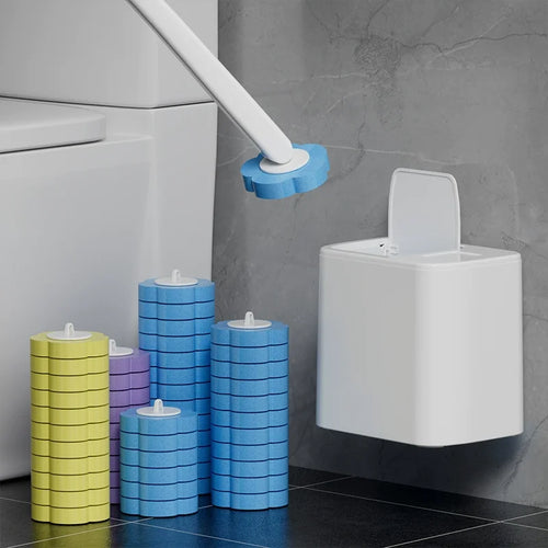 ⚡50K+ SOLD!🚽💦Disposable Replacement Wall-Mounted Innovative Toilet Brush Set✨