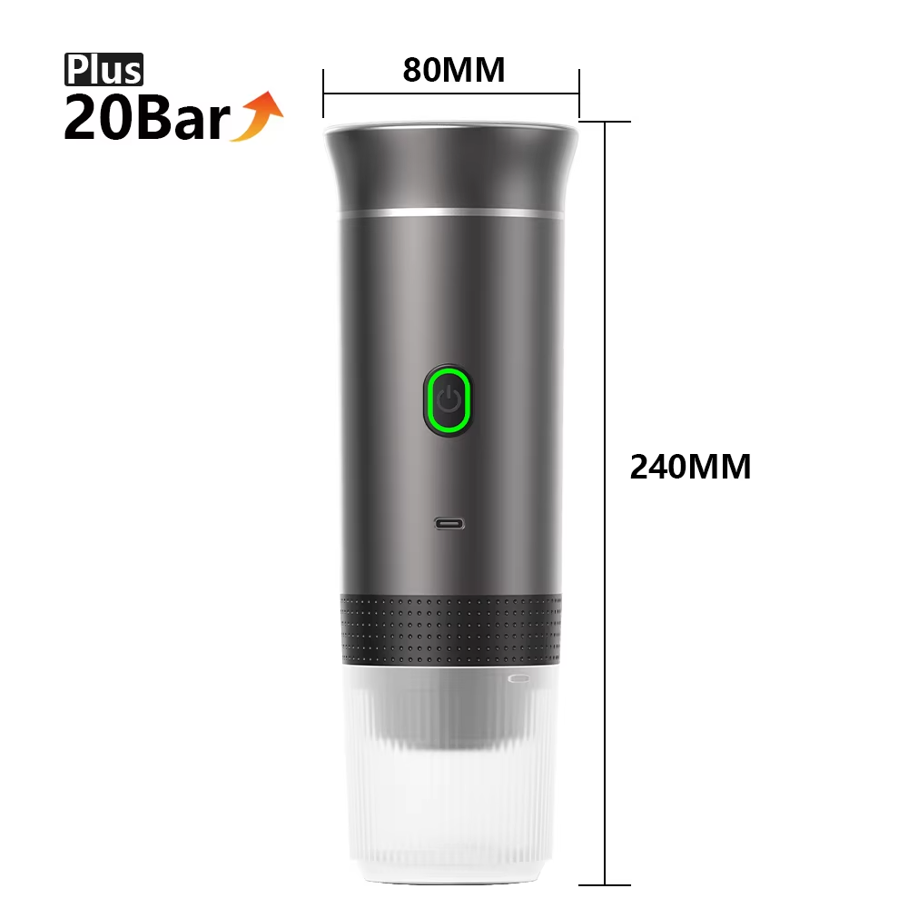 Portable Electric Travel Espresso  3‑in‑1 Capsule & Ground Coffee Machine